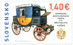 Slovakia - 2023  The 200th Anniversary of Regular Express Stagecoach Mail Deliveries from Bratislava to Vienna (MNH)