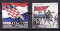 Croatia - 2023 CROATIAN FLAGS,INAUGURATION FLAG OF BAN JELAČIĆ, ELECTRIC BICYCLE,HORSES,WAR (MNH)