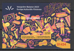 Hungary - 2023 Veszprém-Balaton - European Capital of Culture - Imperf souvenir sheet (MNH)