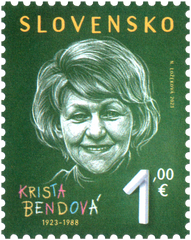 Slovakia - 2023 Personalities: Krista Bendová (1923 – 1988) (MNH)
