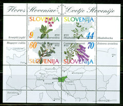 #196 Slovenia - Flowers of Slovenia S/S (MNH)