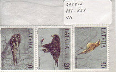 #436-438 Latvia - Birds (MNH)