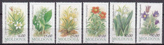 #98-103 Moldova - Flowers (MNH)