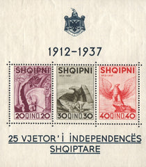 #280 Albania - 25th Anniv. of Independence from Turkey S/S (MNH)