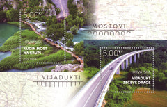 Croatia - 2021 Bridges and Viaducts S/S (MNH)