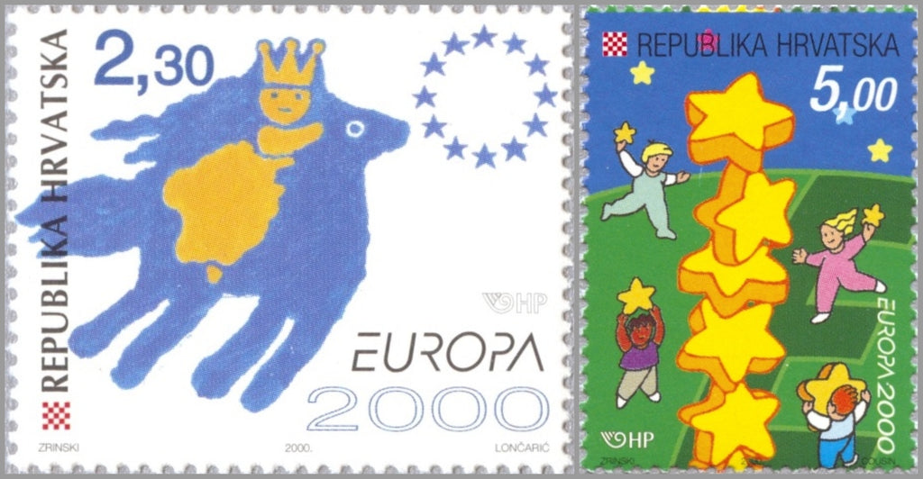 #428-429 Croatia - 2000 Europa: New Millennium (MNH)