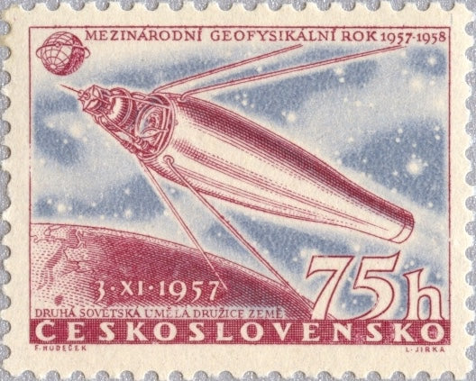 836-838 Czechoslovakia - IGY, 1957-58 and Sputnik 2 (MNH