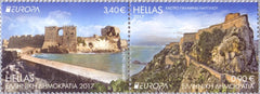 #2792 Greece - 2017 Europa: Castles, Pair (MNH)