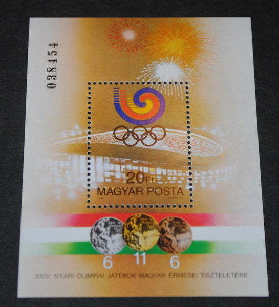 3161 Hungary 1988 Olympic Games Medal Winners S/S (MNH) Eastern