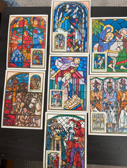 #2188-2194 Hungary - Stained-glass Windows, Maximum Cards (Used)