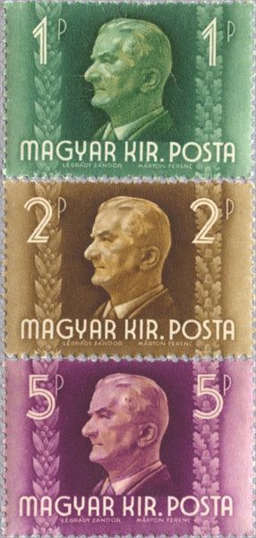 570-572 Hungary - Admiral Nicholas Horthy (MLH) – Eastern Europe