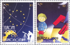 #121-122 Kosovo - 2009 Europa: Astronomy (MNH)