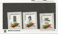 #422-424 Lithuania - 1992 Lithuanian Olympic Committee (MNH)