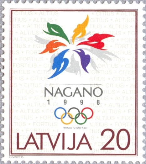 461 Latvia - 1998 Winter Olympic Games, Nagano (MNH) – Eastern