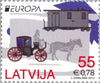 #830-831 Latvia - 2013 Europa: The Postman Van, Set of 2 (MNH)