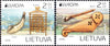 #1025-1026 Lithuania - 2014 Europa: Musical Instruments (MNH)