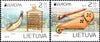 #1025-1026 Lithuania - 2014 Europa: Musical Instruments (MNH)