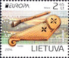 #1025-1026 Lithuania - 2014 Europa: Musical Instruments (MNH)