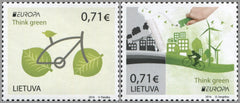 #1078-1079 Lithuania - 2016 Europa: Think Green (MNH)