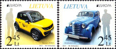 #997-998 Lithuania - 2013 Europa: The Postman Van (MNH)