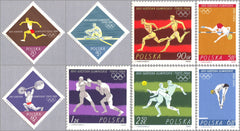 #1257-1264 Poland - 18th Olympic Games, Tokyo (MNH)