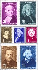 #1218-1224 Romania - Great Personalities of the World (MNH)