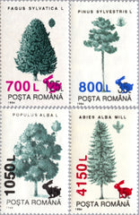 #4221-4224 Romania - Nos. 3913-3915, 3918 Surcharged (MNH)