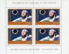 #4311 Romania - Luciano Pavarotti Concert in Bucharest M/S (MNH)