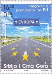 #315 Serbia - Start of European Union Accession Negotiations (MNH)