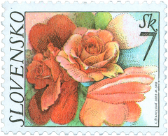 #422 Slovakia - Roses (MNH)