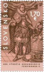 #797 Slovakia - Coronation of King Ferdinand II, 400th Anniv. (MNH)