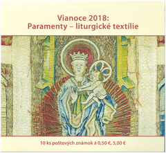 #806a Slovakia - 2018 Christmas: Paraments – Liturgical Textiles, Complete Booklet (MNH)