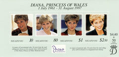 #201 Tonga - Niuafo'ou - 1997 Diana, Princess of Wales, Sheet of 4 (MNH)