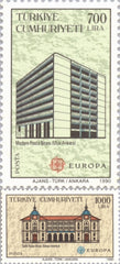 #2469-2470 Turkey - 1990 Europa: Post Offices (MNH)