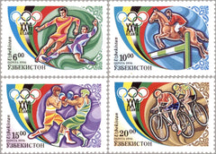 #114-117 Uzbekistan - 1996 Summer Olympic Games, Atlanta (MNH)