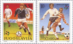 #2038-2039 Yugoslavia - 1990 World Cup Soccer Championships, Italy (MNH)