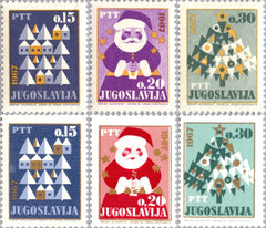 #842-847 Yugoslavia - Christmas, New Year's (MNH)