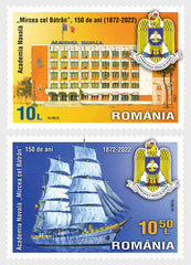 Romania - 2022 Mircea Cel Batran - Naval Academy, 150 Years - set of 2 (MNH)