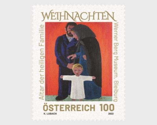 Austria - 2022 Christmas Werner Berg, Holy family, 1933 (MNH)