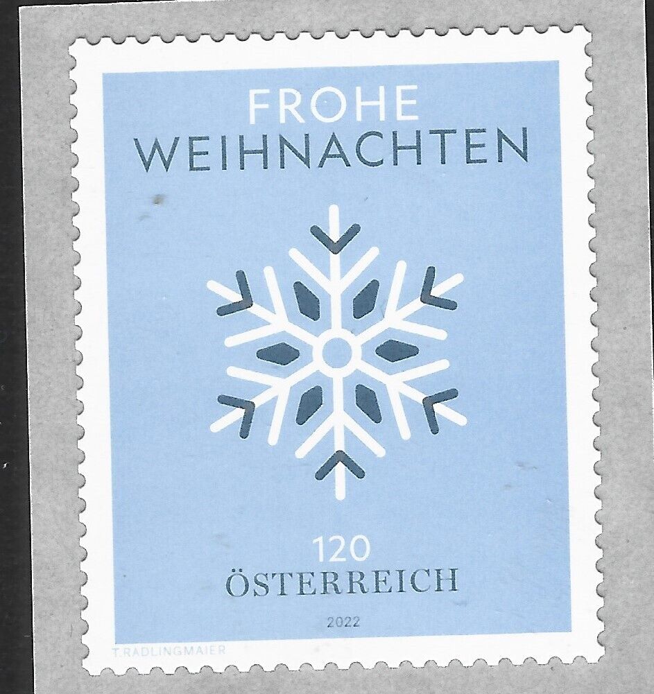 Austria - 2022 Christmas Snow Flake (MNH) - self-adhesive