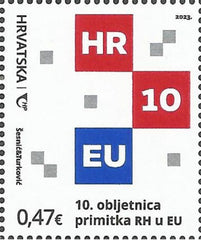 Croatia - 2023 10 Year Anniversary in the EU (MNH)