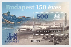 Hungary - 2023 150 Years Budapest - souvenir sheet (MNH)