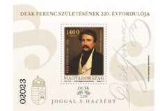 Hungary - 2023 Ferenc Deak - 220th Anniversary of birth - sheet (MNH)