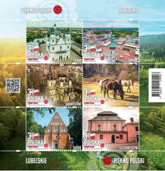 Poland - 2023 The beauty of Poland Souvenir Sheet of 6 (MNH)