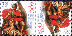 Poland - 2023 Christmas - The Parish of St. Florian, Tete Beche (MNH)