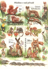 Czech Republic - 2024 Animals in our Nature with their young - SS - (MNH)