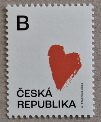 Czech Republic - 2024 Valentine's Day stamp (MNH)