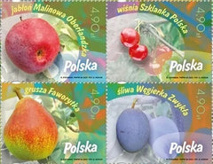 Poland - 2025 Fruits of Our Orchards - Block of 4 (MNH)