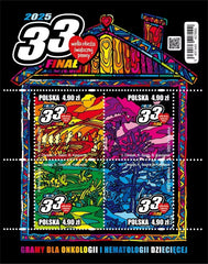 Poland - 2025 - Great Orchestra of Christmas - 4 Seasons - Perf SS (MNH)