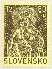 Slovakia - 2025 Easter - The Sacral Motifs of Historical Manuscripts from the Public Library of Johannes Bocatius in Kosice  Easter (MNH)